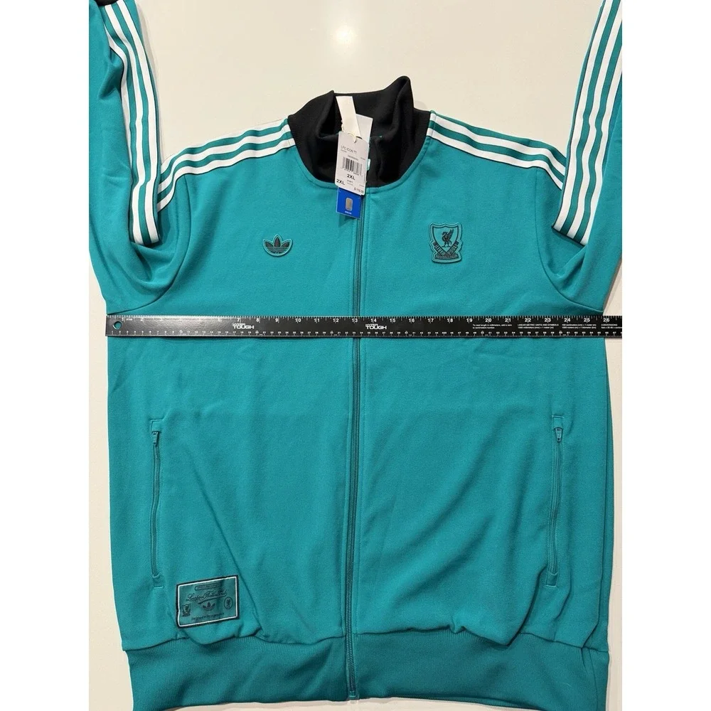 Adidas Liverpool FC Terrace Icons Track Top JW5464 Sea Green Mens 2XL NWT